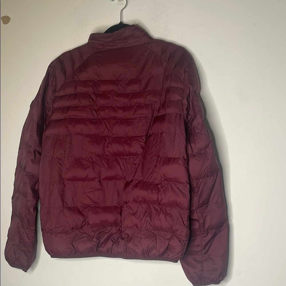 Topman Burgundy Puffer Jacket​ - Picture 3 of 3